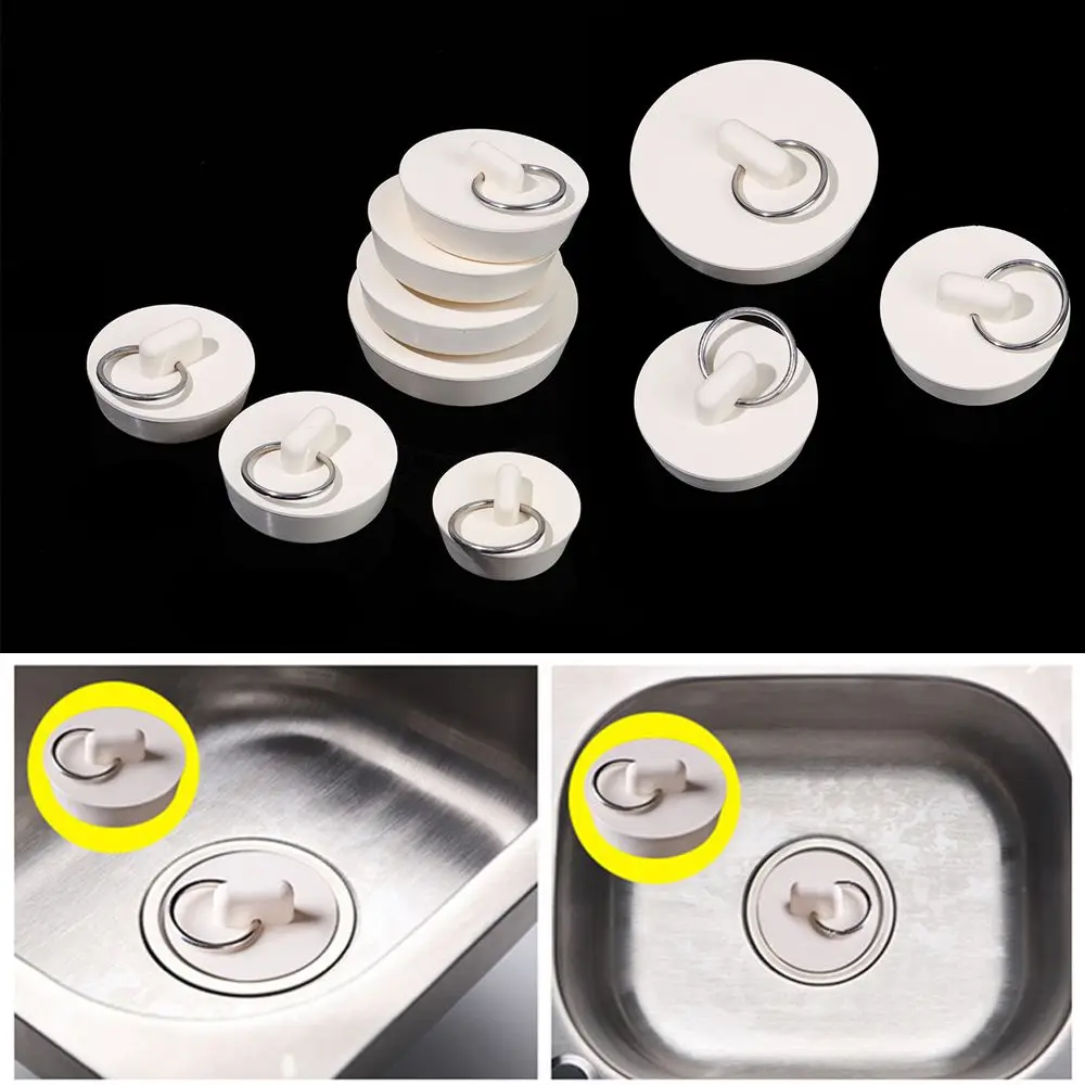 

Durable Washroom Kitchen Leakage-proof Bathroom Supplies Drain Cover Bathtub Stopper Sewer Water Sink Plug