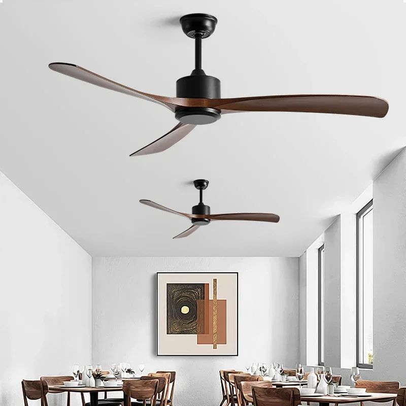 Strong Winds 56 Inch Ceiling Fan Americans Retro Living Room Restaurant Electric Fan DC Without Light Factory Ceiling Fan