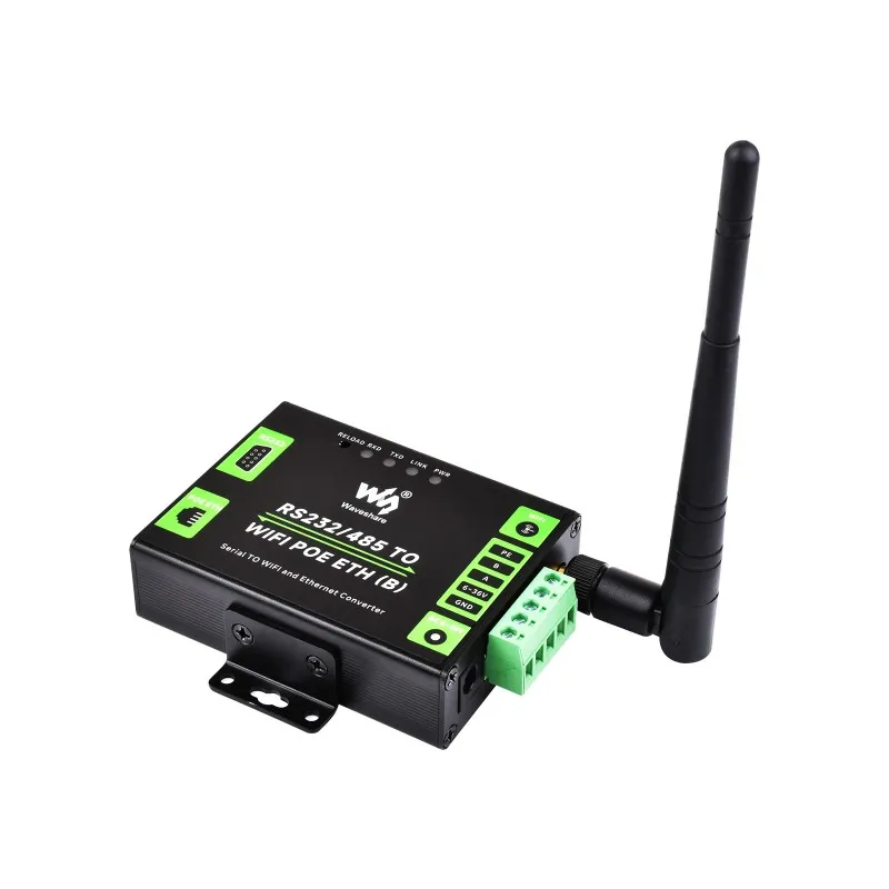 وحدة الخادم التسلسلي من الدرجة الصناعية RS232 RS485 إلى WiFi RJ45 Ethernet Modbus Gateway MQTT Gateway، حافظة معدنية