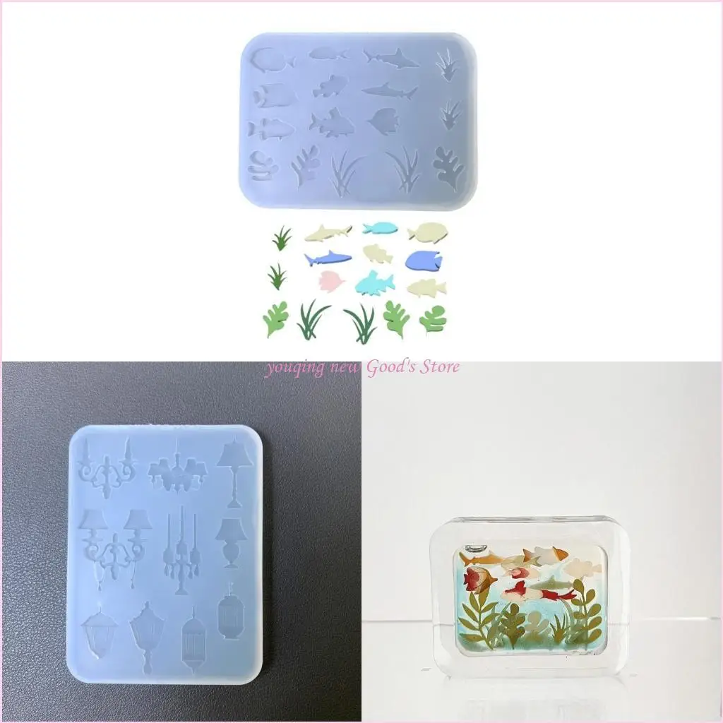 

57QA Sturdy Accessory Molds Suitable for Craft Epoxy Charm Flexible Mold for Project