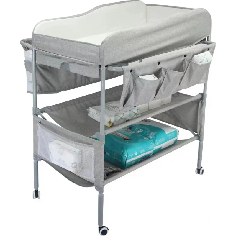 Portable Multi-Functional Foldable Baby Diaper Changing Table Baby Touching Table Diaper Changing Mobile Newborn Care