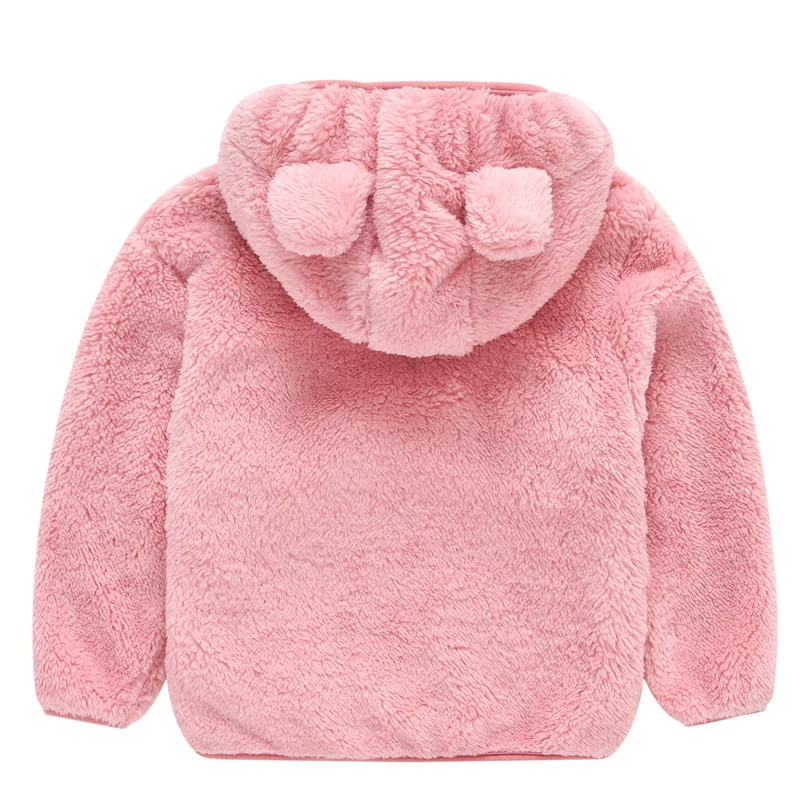 Children's Hoodie Coats Girls Long Sleeve Hooded Jacket Fashion Fleece Warm Outerwears For Kids ZH590