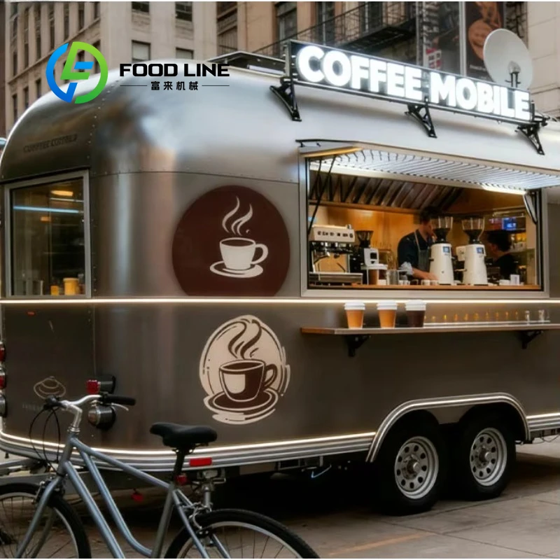 

Полностью оборудованный прицеп для еды из оксида алюминия, коммерческий мобильный контейнер для ресторана, грузовик для кофе, тако, сэндвича, индивидуальный заказ