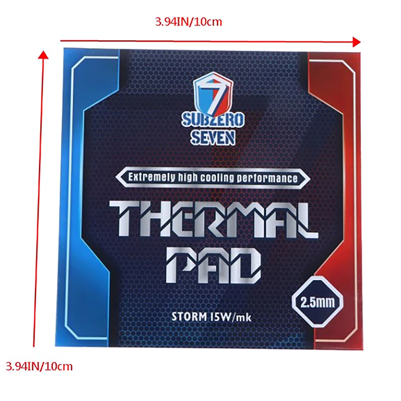 【SubZero Seven-Ultimate 15W/MK Thermal Pad CPU/GPU Graphics Motherboard Silicone Grease Pad Heat Dissipation Silicone Pad】