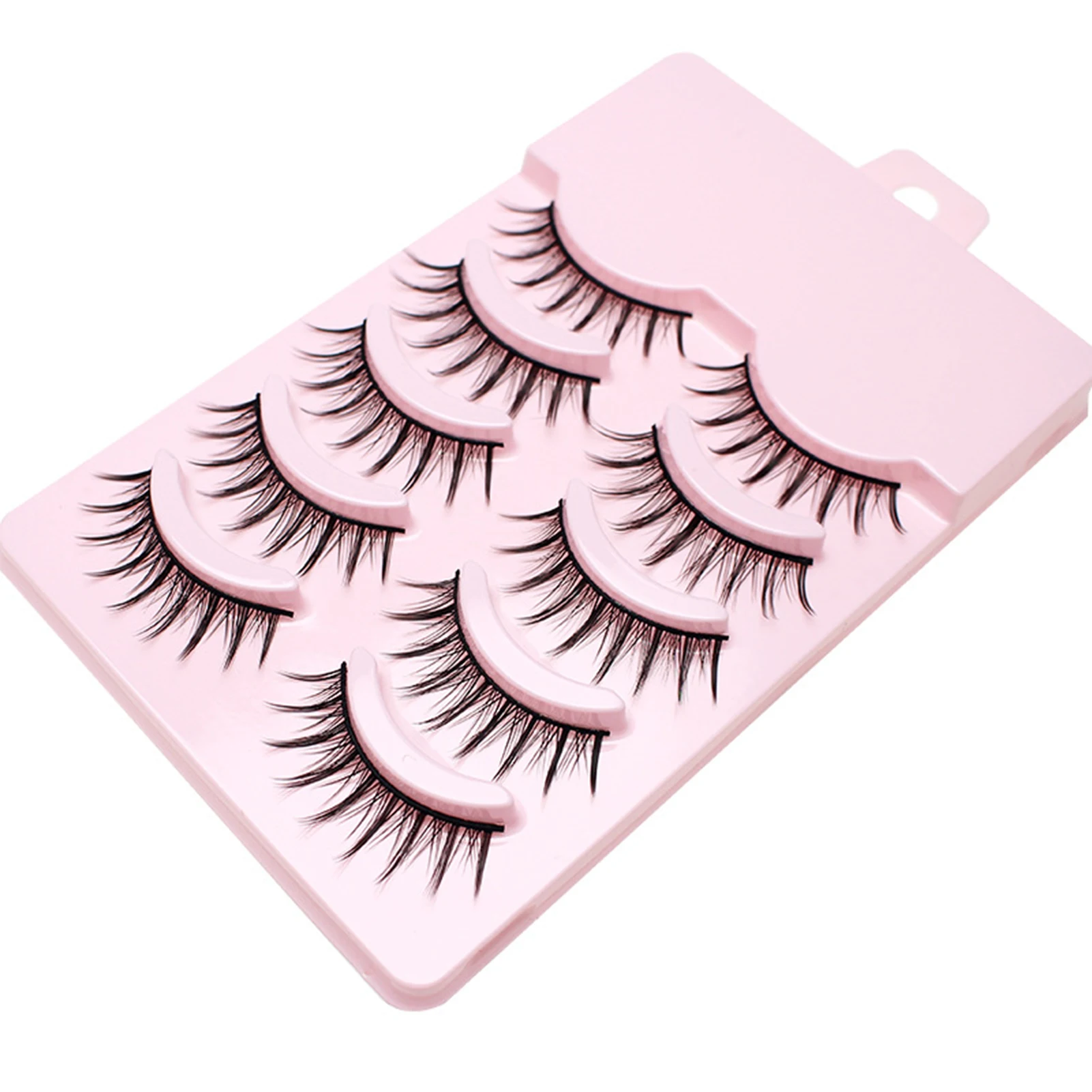 Tira de pestañas densas COS, extensión de pestañas suaves naturales, pestañas Wispy para mujeres y niñas, maquillaje de Cosplay