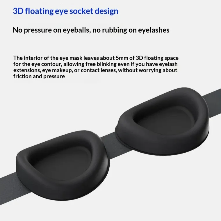 Dreamlight Breathable 3D Sleeping Eye Mask Strong Blackout Eye Mask Portable Blindfold Travel Eyeshade for School Home Ultrathin