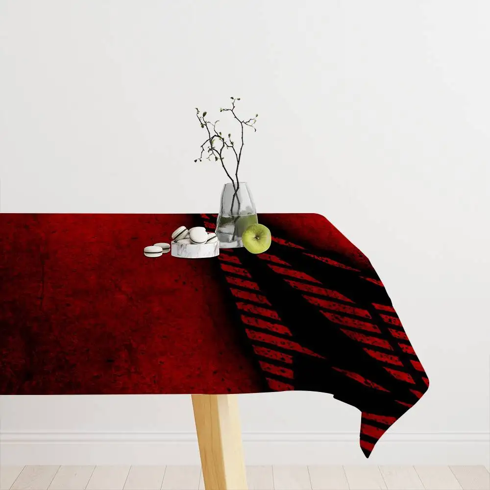 V-Volcom Fashion Rectangle Tablecloth Table Decor Reusable Waterproof Kitchen Dining Table Cloth Holiday Party Decoration