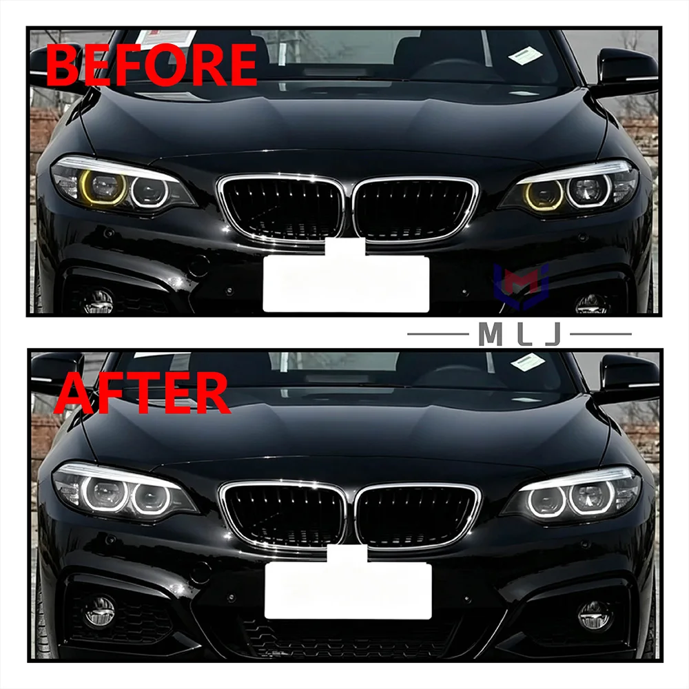 For BMW 2 Series F22 2018‑2020 Low Spec Angel Eye DRL Light Guide Tube Headlight Daytime Running Light Replacement Repair Parts