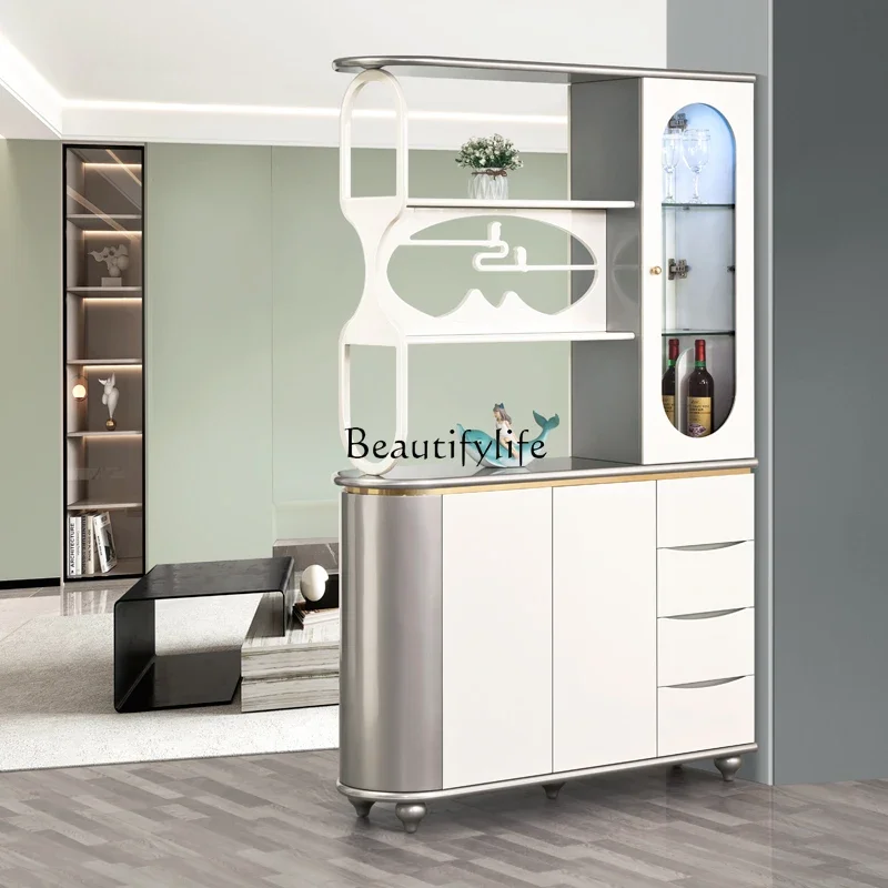 

3Living Room Partition Entrance Wine Cabinet Shoe Cabinet Simple Integrated Double-Sided Screen