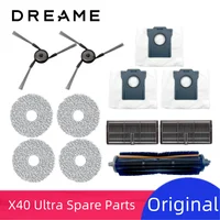Original Dreame Bot X40 Ultra Robot Vacuum Cleaner Spare Parts for Mijia M40 Rubber Main/ Hair Cut / Side Brush, Filter, Mop Rag