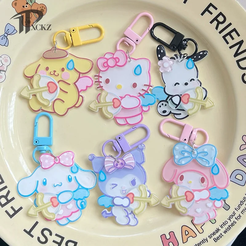 

Sanrio Cute Keychain Kawaii Key Chain Pendant Key Buckle Birthday Present Charm Keychain Cute Car Keyring Backpack Decoration