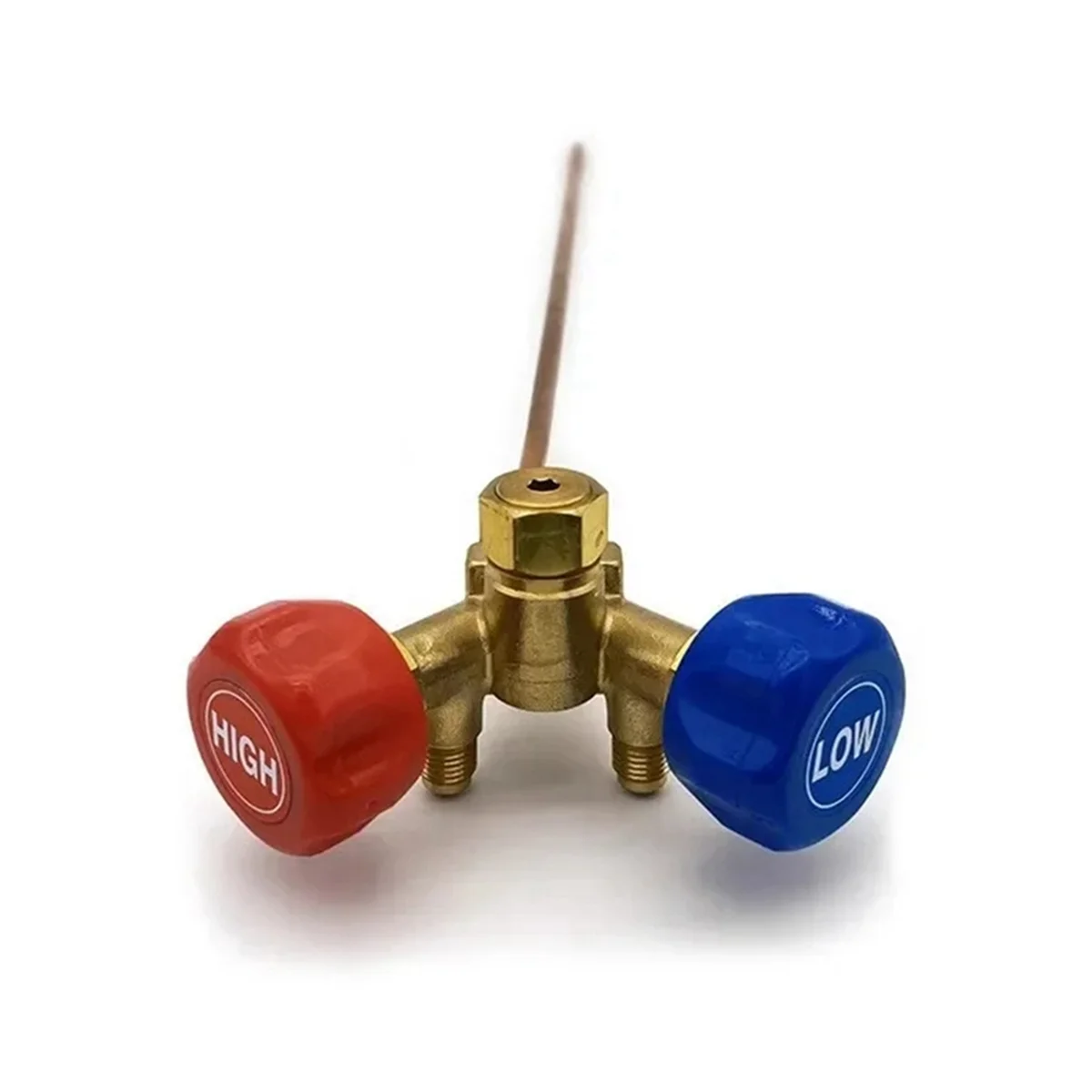 ABNJ Refrigerant Recovery Special Valve High and Low Pressure Horn Valve Switch 30CM Long Copper Pipe