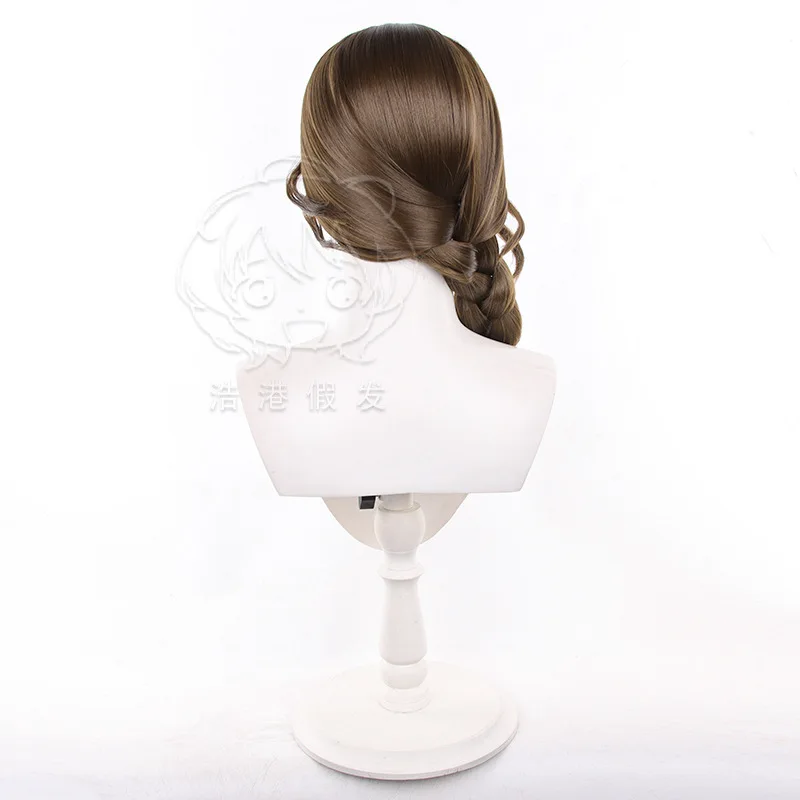 Identity V Priestess Honor Chief Cosplay Wig Brown Simulation Scalp Long Braid Hair