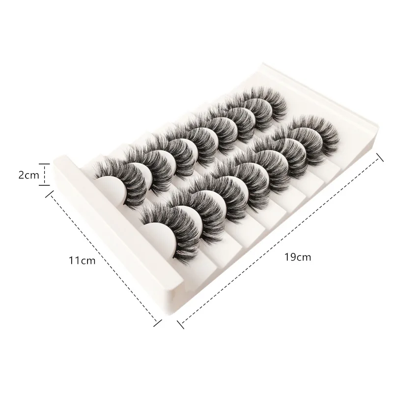 8 Pairs Of Fake Eyelashes, Three-dimensional Multi-layer Curling, Thick Eyelashes, Wholesale By Manufacturers