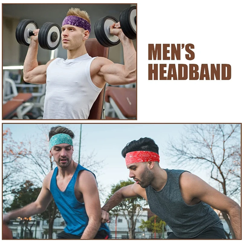 Sports Sweatband Headband Men Women Quick Dry Breathable Outdoor Sports Headbands Yoga Hair Band Gym Running Tennis Headwrap