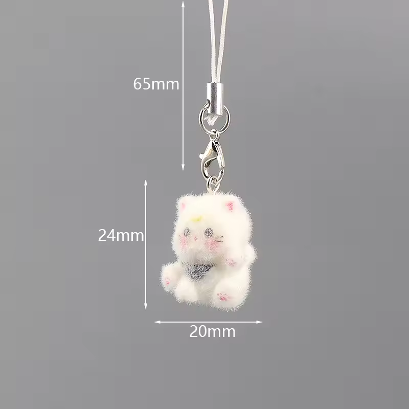 Fluffy Alpaca Elk Capybara Animal Keychains Resin Cartoon Lovely Funny Garlic Goose 3D Doll Pendant Bag Box Car Key Ring Jewelry - Image 10