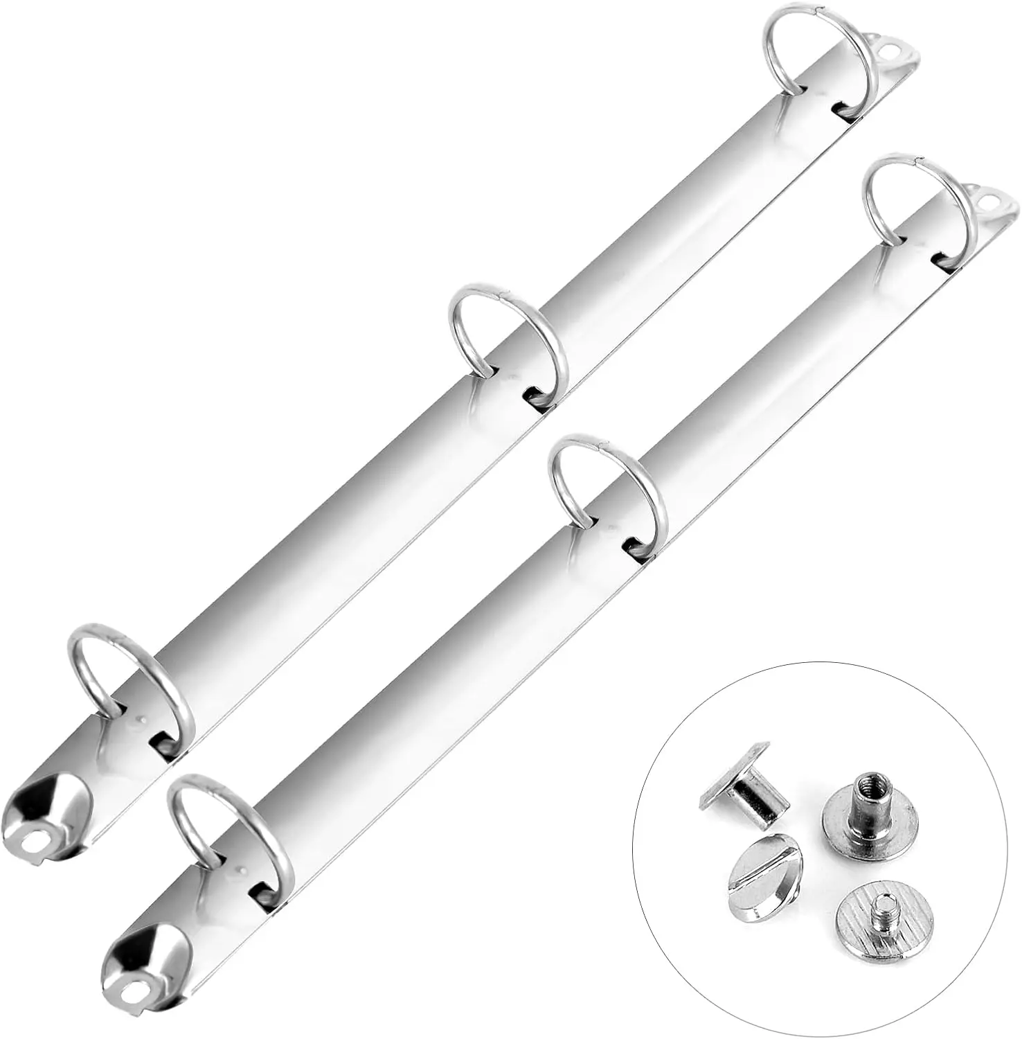 

2 Pack 3-Ring Binder Mechanism Replacement, 10.8 Inch Metal Binder Spines for Letter Size Notebooks, Holds 160 Sheets