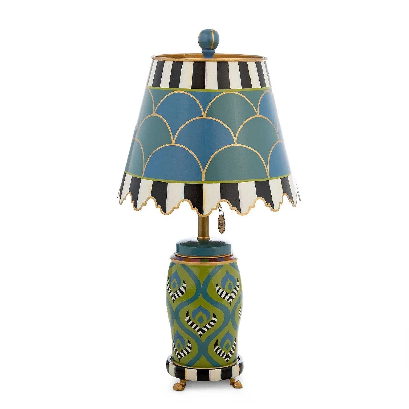 New York Lower Town Park imported Chagall whimsical hand-colored childlike decorative table lamp living room