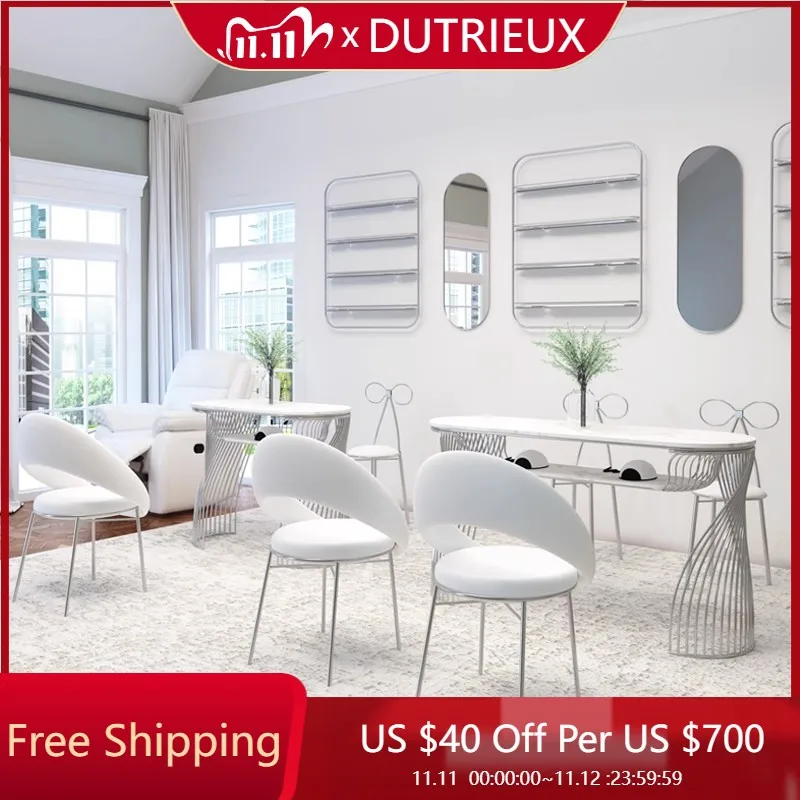 

Light Luxury Nail Desk Nordic Modern Design Organizer Manicure Table High Quality Minimalist Tavolo Per Unghie Salon Furniture