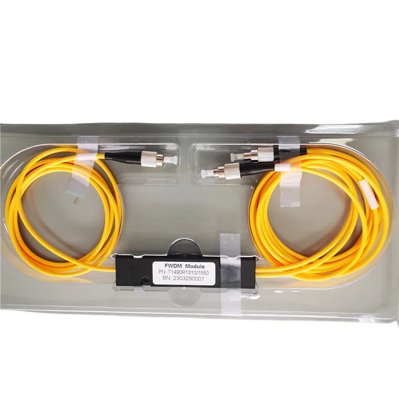 3 Port WDM Splitter Mini ABS Case T1490nm R1550/1310nm FWDM Filter FC/UPC