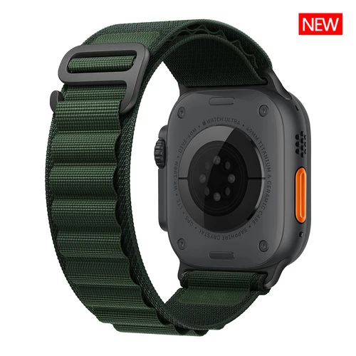 Alpine Loop para Apple Watch, correa de 45mm, 44mm, 46mm, 40mm, 41mm, 42mm, 38, pulsera de nailon para iwatch series 6, 7, 8, 9, 10, SE, ultra 2, 49mm