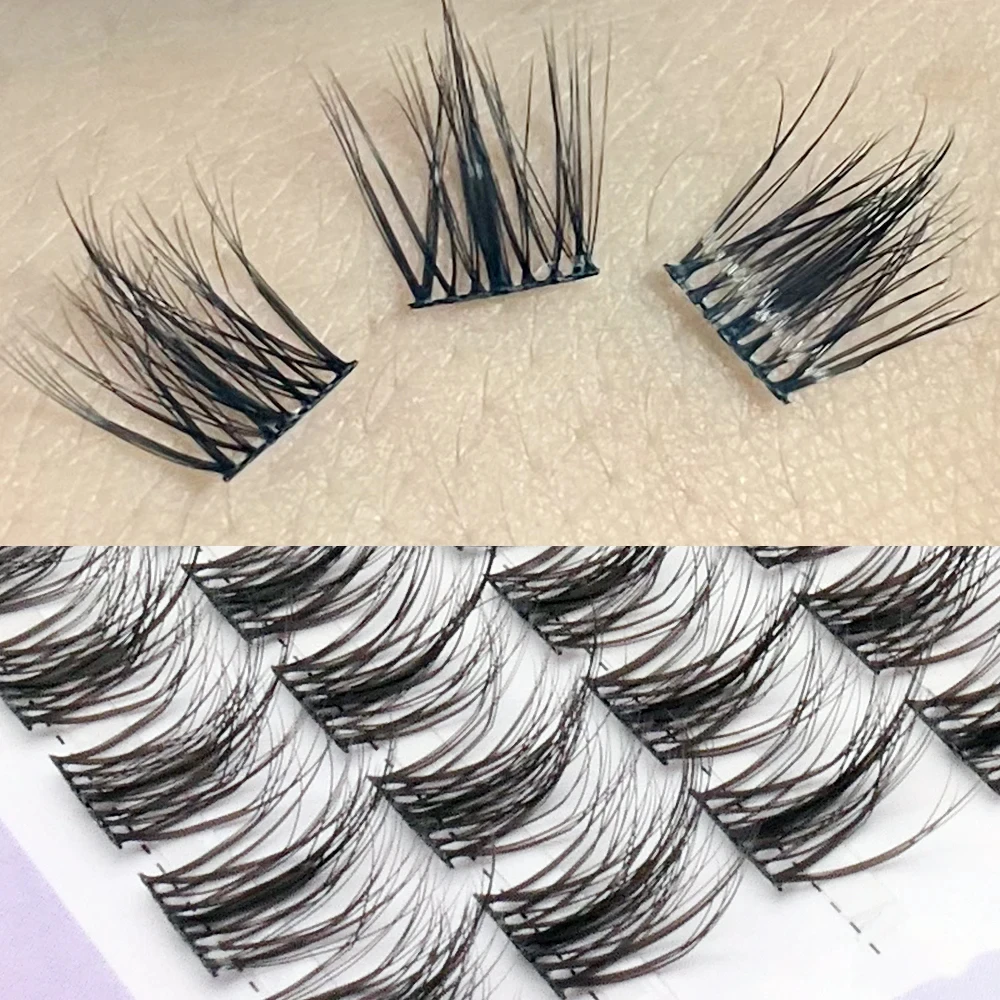 Neue Cluster Wimpern 100Bundles 5D Natürliche Nerz Plüsch Messy Wimpern Bundles Stil Individuelle Wimpern Anfänger DIY Make-up Werkzeuge