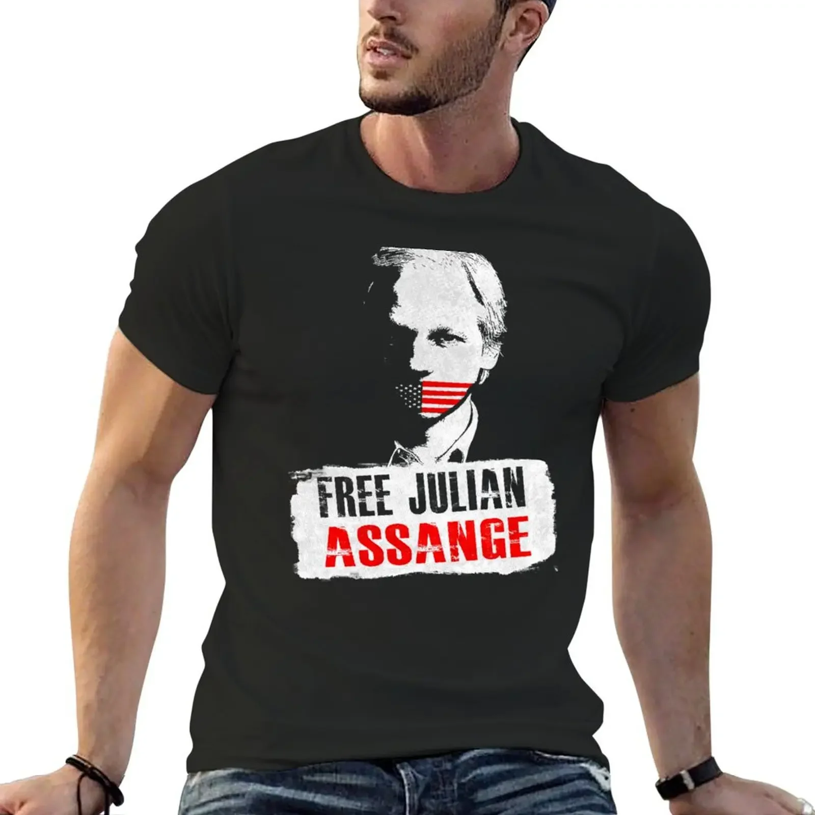 Befreie Julian Assange T-Shirt essential t shirt graphic t shirt vintage boys whites mens graphic t-shirts