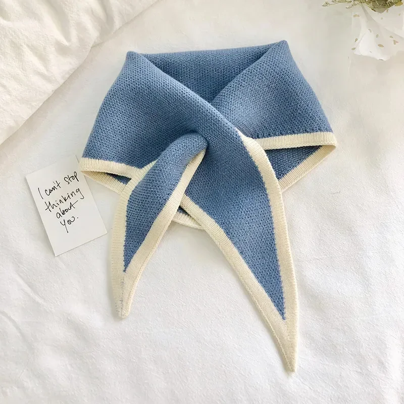 النساء الخريف الدافئة الياقات وهمية شال صغير الإناث وشاح متماسكة الفتيات قميص كاذبة طوق ل سترة فستان قميص انفصال طوق