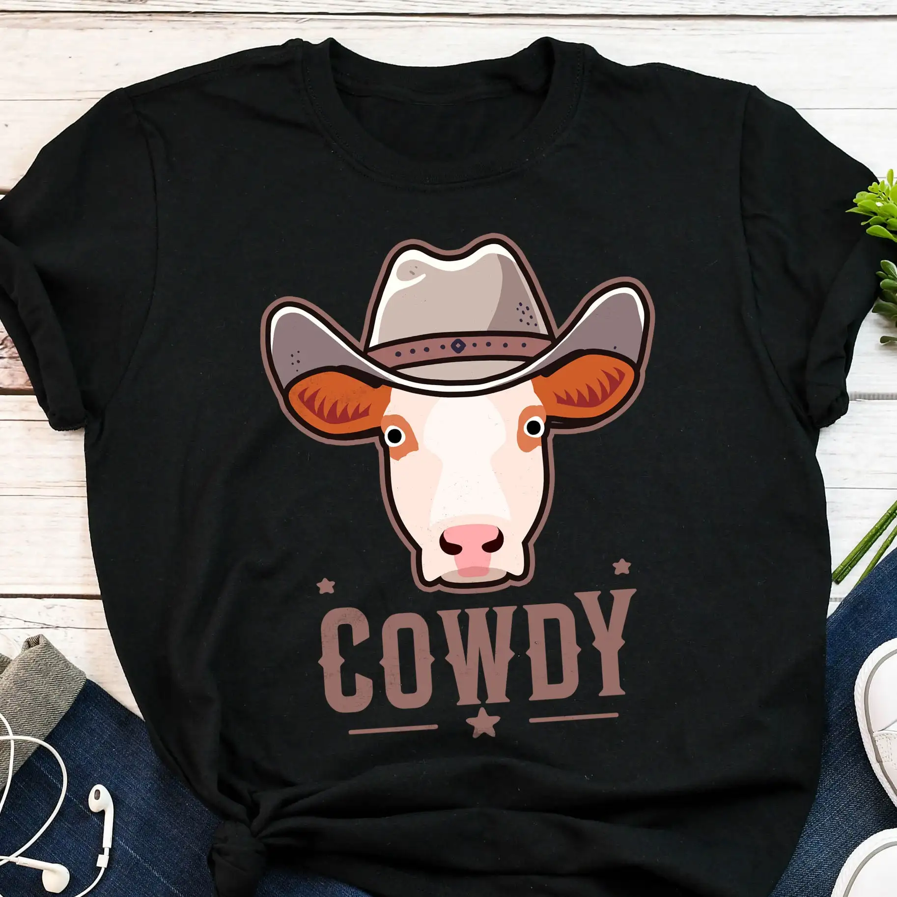 Simmental Cow T Shirt Funny Cowboy Lover Cowdy Cute Howdy Western Texas Meme Farm Farmer Rancher Homestead