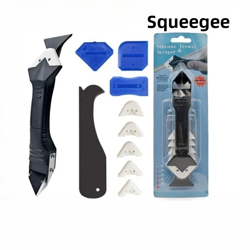 

3 in 1 Silicone Caulk Tool Multifunctional Grout Angle Scraper Sealant Remover Knife Concave Joint Caulking Spatula Hand Tool