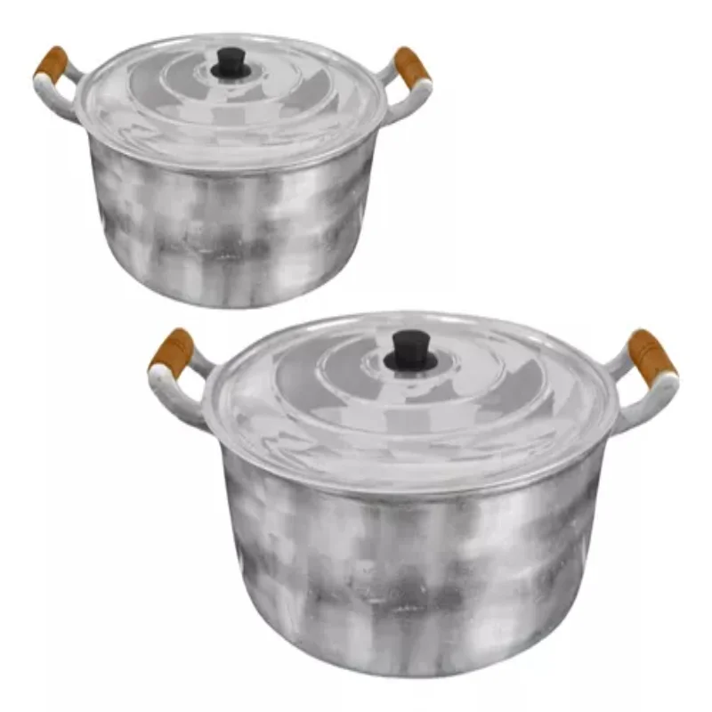 2 Pans 38/40 Aluminum Industrial Reinforced Baking Pans and Fryers