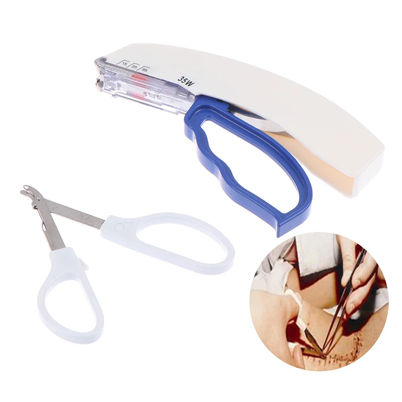 Skin Stapling Stitching Device Surgery Surgical Clipper Stapler Needle Remover New