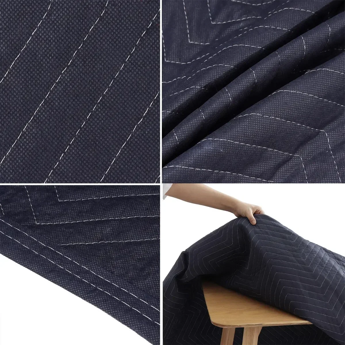 

203x183 см серые мебельные транспортировочные одеяла, сверхпрочный защитный многофункциональный коврик для доставки