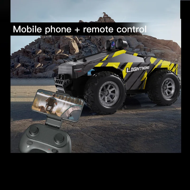 Carro off-road 2.4G RC escala 1:28 - brinquedo de escalada de deriva de alta velocidade com capacidade para fotografia aérea