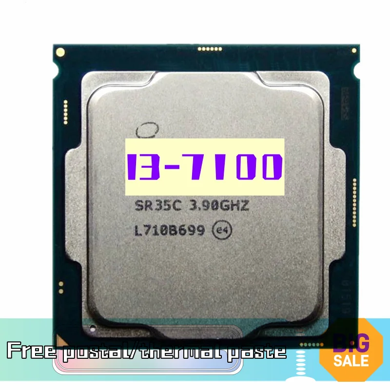 

Core i3-7100 i3 7100 3,9 GHz б/у двухъядерный четырехпоточный процессор 3M 51W LGA 1151