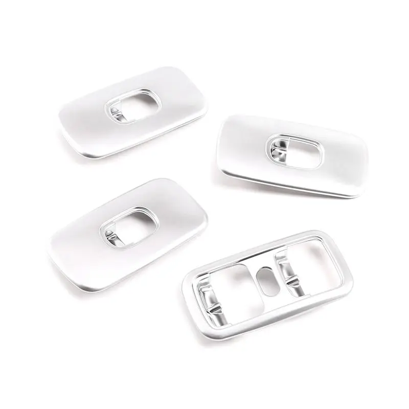 

4Pcs Window Lift Switch Cover Decoration Trim Replacement Parts Accessories Silver For Mercedes Benz G Class W463 G500 2007-2010
