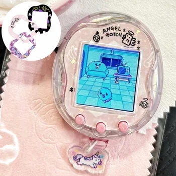 Hot Sanrio Tamagotchi Uni 페이스 플레이트 실리콘 보호 필름 Kawaii 스티커 귀여운 My Melody Tamagotchi 장식품 보호 커버
