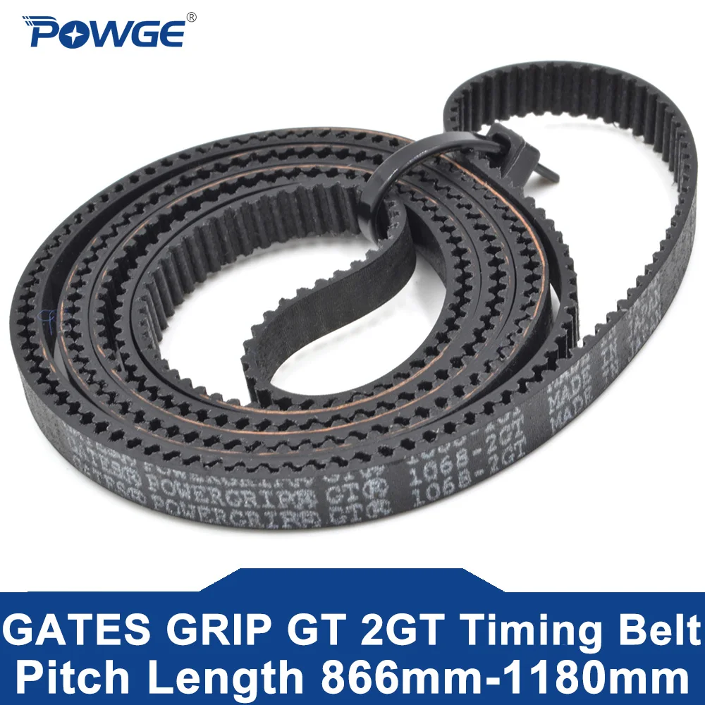 POWGE GATES 2GT Timing belt Lp=866 892 900 930 950 976 994 1004 1028 1066 1068 1078 1110 1140 1164 1180 Width 3-15 Rubber