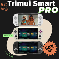 Trimui Smart Pro Handheld Game Console 4.96''IPS Screen RGB Lighting Linux System Joystick Smartpro Retro Video Game Consoles