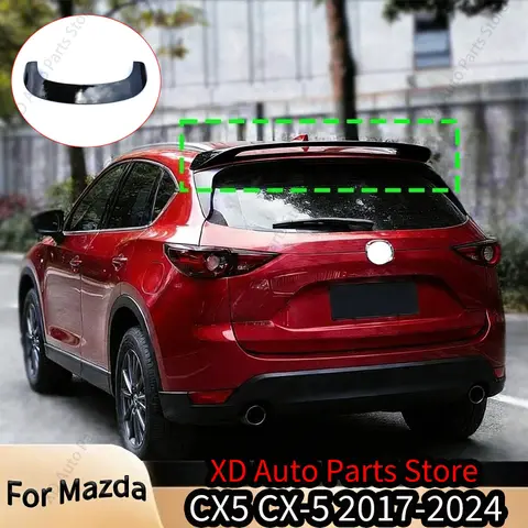 Roof spoiler For Mazda CX5 CX-5 2017-2024  Car Rear Trunk Boot Roof Lip Lid Spoiler Cap Rear Trunk Spoiler Wing Body kits Tuning