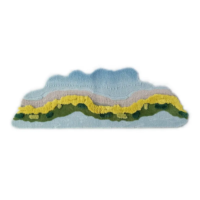 Floor mat art three-dimensional special-shaped carpet, living room Mori system gradual change thickened home bedroom bedside