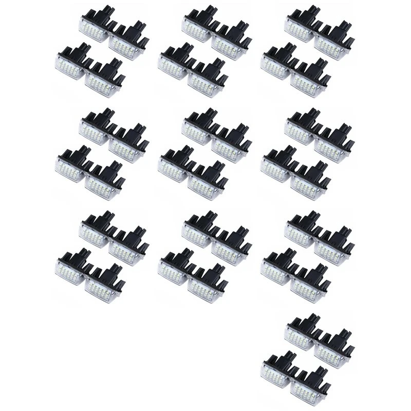 40PCS LED License Number Plate Lights Lamp For Toyota Camry Avalon Auris E18 Vios Esquire Esquire EZ Noah Proace City-L94A