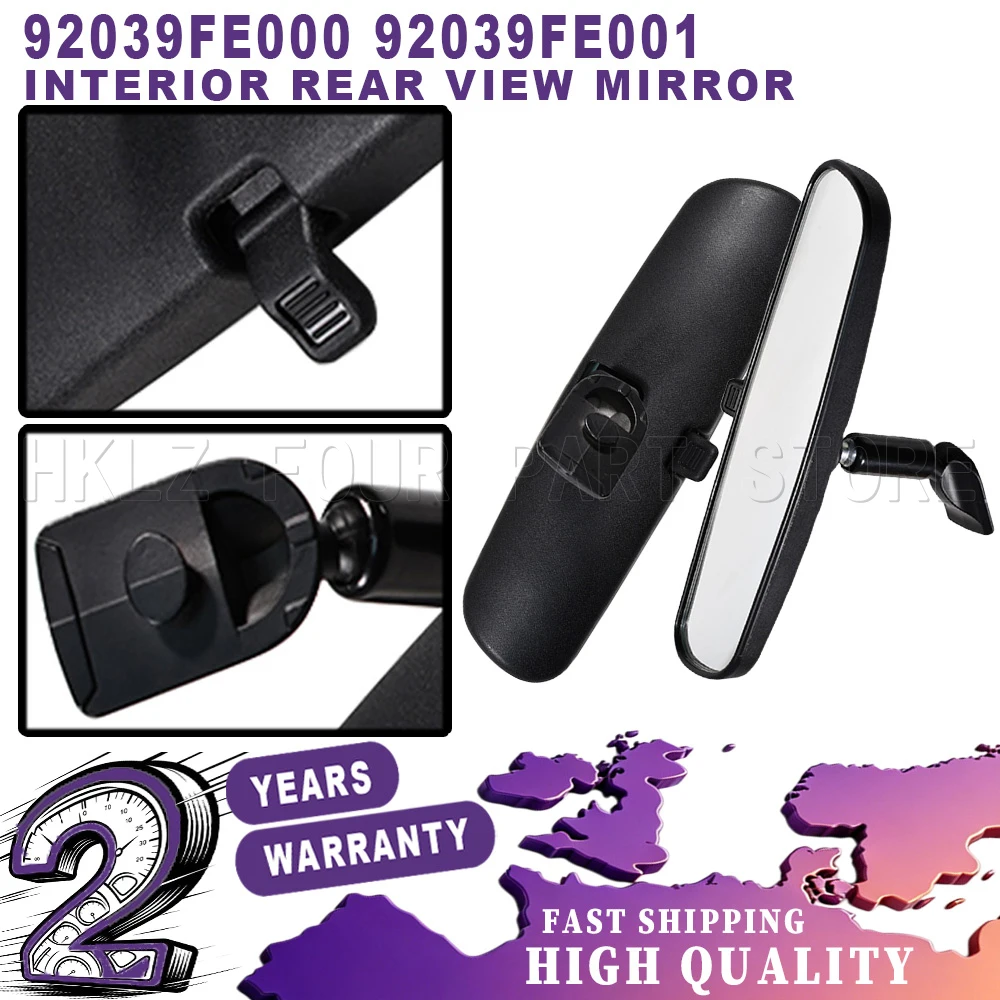 New Easy Installation car accessories 1Pc Interior Rear View Mirror Black For Subaru Forester Impreza Rear View Mirror