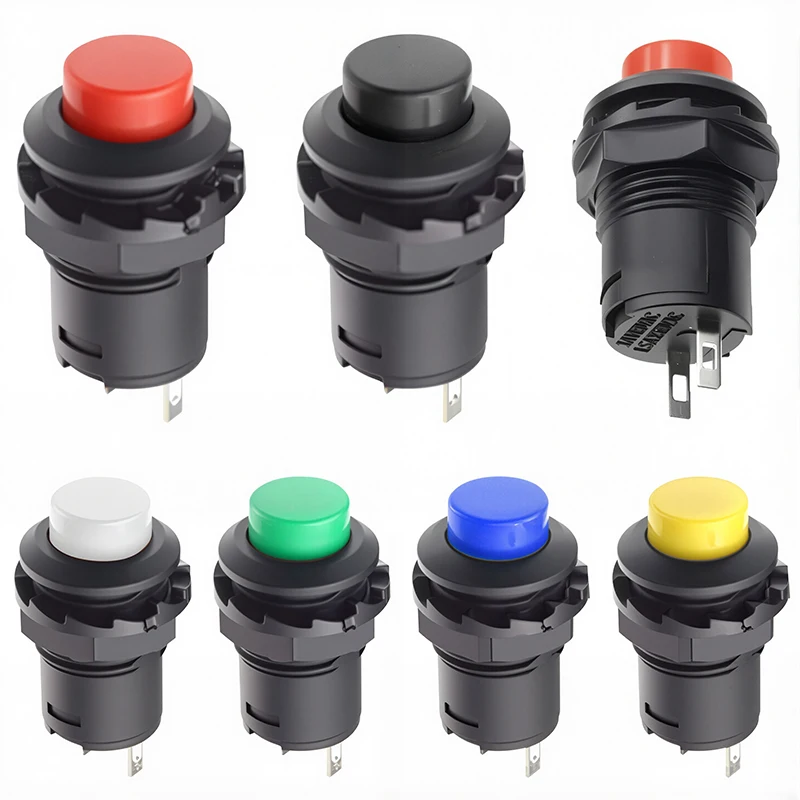 5/20PCS Self-Lock /Momentary Pushbutton Switches DS228 DS428 12mm OFF-ON Push Button Switch DS-228 DS-428