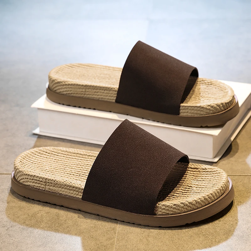 

House Chores Essential Men Casual Sandals Anti Slip Water Resistant Outsole Safe on Wet Kitchen Floor Daily Indoor and Short
