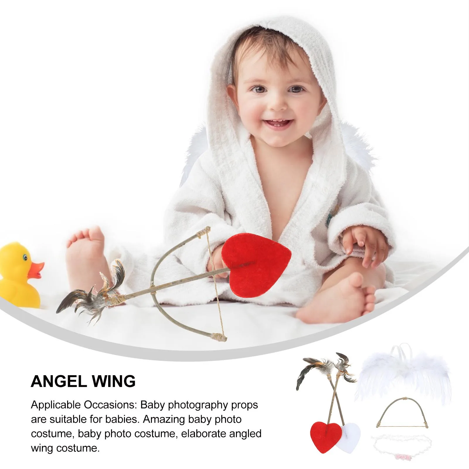 مجموعة واحدة من أزياء صور حديثي الولادة للطفل من عمر 0 إلى 12 شهرًا، دعائم تصوير من مادة بلوم الناعمة، ملابس صور للرضع #5