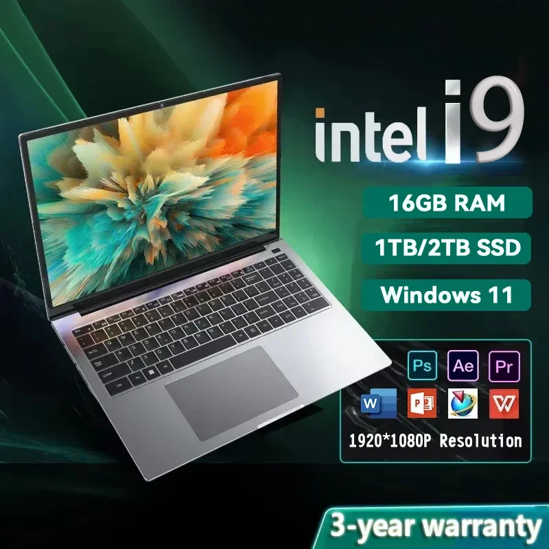 

14,1-дюймовый портативный компьютер с Windows 11 Pro, Intel Core i9 8950hk HD-экран, 16 ГБ ОЗУ, 1 ТБ, 2 ТБ SSD, игровые ноутбуки, ПК, геймер