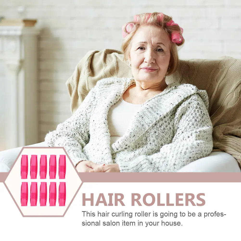 

18Pcs Hair Curling Tools Sponge Self Grip Rollers Lightweight Women Beauty Styling Set for DIY Waves At Home Hair Roller