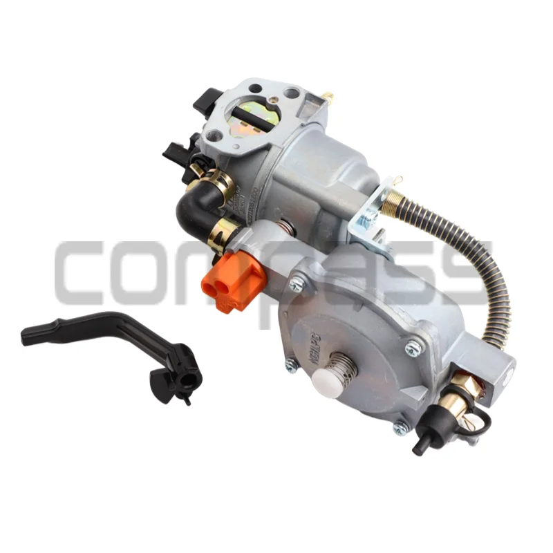 Combustível duplo Carburador LPG NG conversão Kit, manual Choke ferramenta manual, 168 gerador, acessórios para 2.8KW GX200 170F