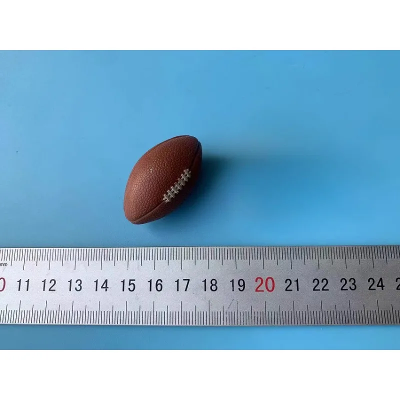 1/6 skala Mini Rugby miękki gumowy materiał scena żołnierza sportowiec Model piłki dla 12 cali figurka lalki rekwizyty komponentowe